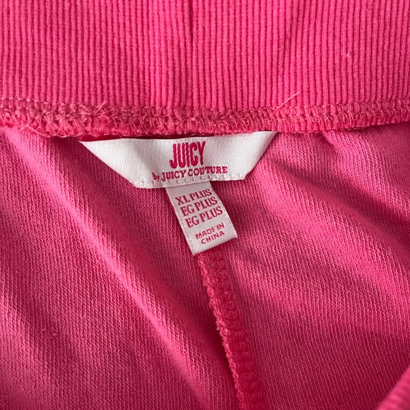 Juicy Couture Pink Terry Drawstring Crown Logo Shorts - Picture 4 of 4